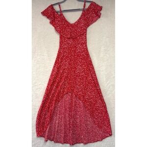 Rewind High Low Dress Off the Shoulder Sleeves w/Spaghetti Straps - Size X-Small